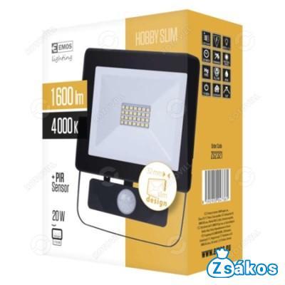 REFLEKTOR 20W LED + PIR ÉRZÉKELŐ (SLIM) fotó
