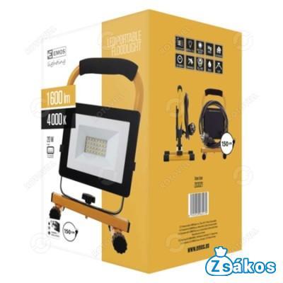 REFLEKTOR HORDOZHATÓ 20 W LED (150 cm VEZETÉKKEL) fotó