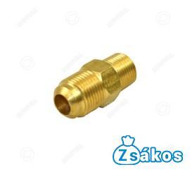 RÉZCSŐ KÖZCSAVAR  (CSATLAKOZÓ KÖZDARAB) 1/2"-12 mm x 3/8"-10 mm