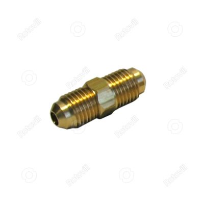 RÉZCSŐ KÖZCSAVAR  (CSATLAKOZÓ KÖZDARAB) 1/4"- 6,35 mm fotó