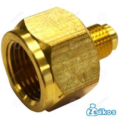 RÉZCSŐ SZŰKÍTŐ  KÖZCSAVAR  (KÜLSŐ-BELSŐ) 1/4"-6mm x -3/8"-10mm fotó