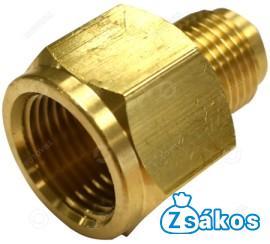 RÉZCSŐ SZŰKÍTŐ  KÖZCSAVAR  (KÜLSŐ-BELSŐ) 3/8"-10 mm x-1/2"-12 mm