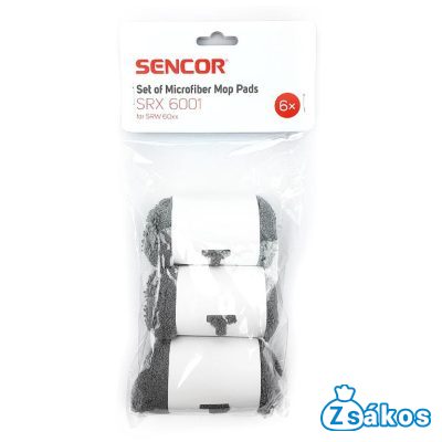 ROBOT ABLAKTISZTÍTÓ MOP KÉSZLET SENCOR SRX 6001 / SRW 6010WH (6DB/CSOMAG) GYÁRI MOSHATÓ foto