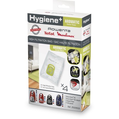 egyéb Rowenta Hygiene+ Aromatic Gyári mikroszálas porzsák (4db/csomag) ZR200920 útmutató