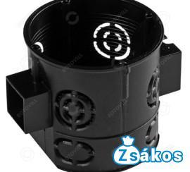  SOROLHATÓ NORMÁL SZERELVÉNYDOBOZ FEKETE (62 mm mély) fotó