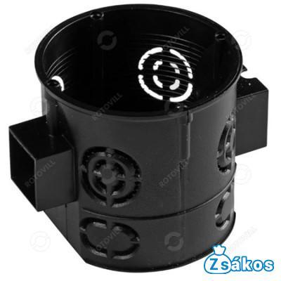 SOROLHATÓ NORMÁL SZERELVÉNYDOBOZ FEKETE (62 mm mély) fotó