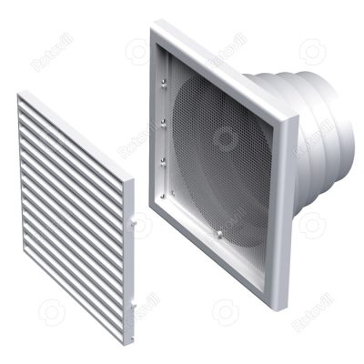 SZELLŐZŐRÁCS MV 120 VNs ABS FIX ZSALU+HÁLÓ LÉPCSŐS CSŐCSATLAKOZÁS fotó