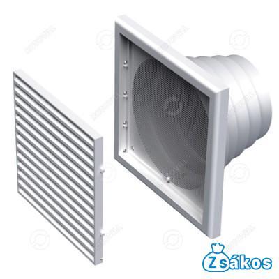 SZELLŐZŐRÁCS MV 120 VNs ABS FIX ZSALU+HÁLÓ LÉPCSŐS CSŐCSATLAKOZÁS fotó