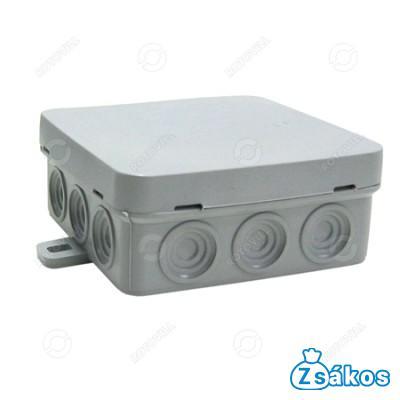 SZERELŐ DOBOZ, FALON KÍVÜLI, (szürke, 85x85x37mm) fotó