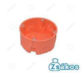  SZERELVÉNYDOBOZ GIPSZKARTONHOZ NARANCS (35mm mély/átmérő:68mm) fotó