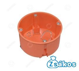  SZERELVÉNYDOBOZ GIPSZKARTONHOZ NARANCS (45mm mély/átmérő:68mm) fotó