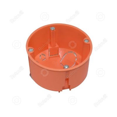 SZERELVÉNYDOBOZ GIPSZKARTONHOZ NARANCS (45mm mély/átmérő:68mm) fotó