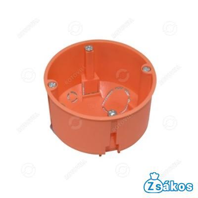 SZERELVÉNYDOBOZ GIPSZKARTONHOZ NARANCS (45mm mély/átmérő:68mm) fotó