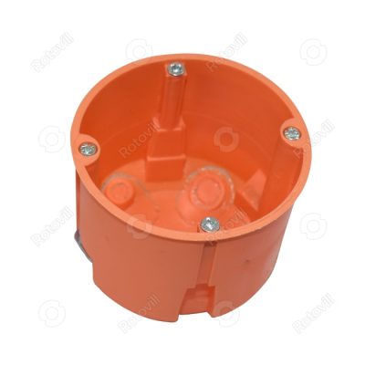 SZERELVÉNYDOBOZ GIPSZKARTONHOZ NARANCS (60mm mély/átmérő:68mm) fotó