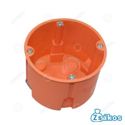 SZERELVÉNYDOBOZ GIPSZKARTONHOZ NARANCS (60mm mély/átmérő:68mm) fotó