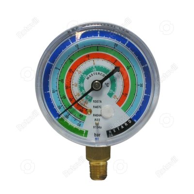 SZERVÍZCSAPTELEP ÓRA MASTERCOOL 1/8"NPT, 63mm (R134a/R404A/R407/R22/R507) fotó