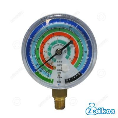 SZERVÍZCSAPTELEP ÓRA MASTERCOOL 1/8"NPT, 63mm (R134a/R404A/R407/R22/R507) fotó