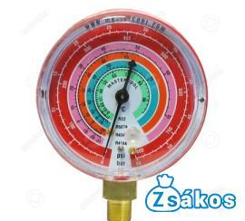 SZERVÍZCSAPTELEP ÓRA MASTERCOOL 1/8"NPT, 63mm (R507A/R404A/R410A/R22)