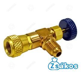 SZERVÍZCSATLAKOZÓ MASTERCOOL (KONTROLL SZELEPES 1/4"FFL-1/4"MFL)