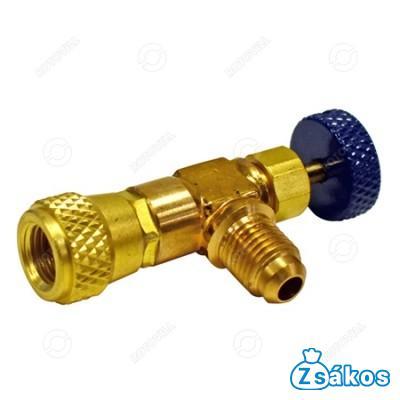 SZERVÍZCSATLAKOZÓ MASTERCOOL (KONTROLL SZELEPES 1/4"FFL-1/4"MFL) fotó