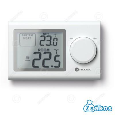 SZOBATERMOSZTÁT RCOOL VISION3RF, LCD, NEM PROGRAMOZHATÓ, RÁDIÓFREKVENCIÁS fotó