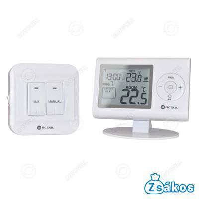 SZOBATERMOSZTÁT RCOOL VISION7RF, LCD, PROGRAMOZHATÓ, RÁDIÓFREKVENCIÁS fotó