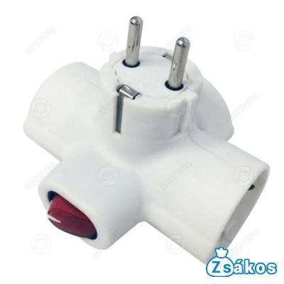 T DUGÓ (2 pólusú világítós kapcsolóval) FÖLDELT fotó