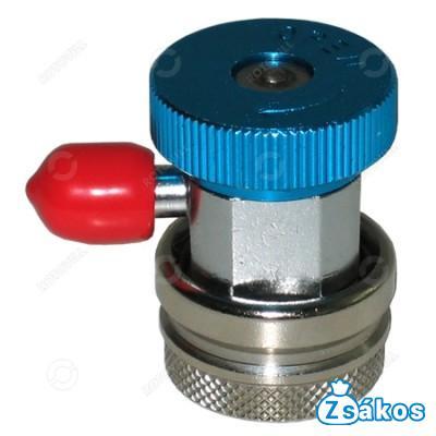 TÖLTŐ CSATLAKOZÓ AUTÓKLÍMA R134a 1/4 (SZÍVÓOLDALI/KÉK) fotó