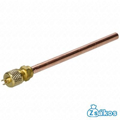 Töltőcső + szelep 10 cm csővel d=6,3 1csomag=10db fotó