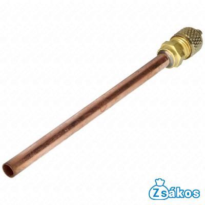 Töltőcső + szelep 10 cm csővel d=6,3 fotó