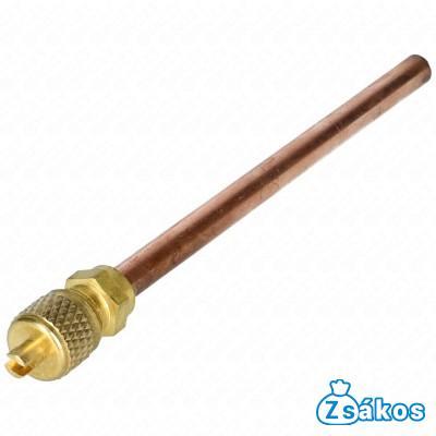 Töltőcső + szelep 10 cm csővel d=6,3 fotó