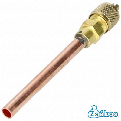 Töltőcső + szelep 5 cm-es csővel  D=6,3 1csomag=10db fotó