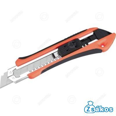 UNIVERZÁLIS VÁGÓKÉS EXTOL PREMIUM  (18mm/tripla vágóéllel) ÖNTÖLTŐS 3 PENGÉVEL fotó
