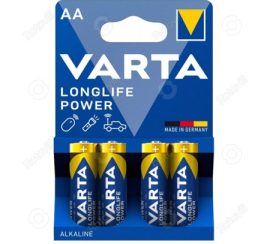 VARTA LONGLIFE AA POWER ALKÁLI CERUZA TARTÓS ELEM (4db/csomag)