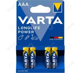 VARTA LONGLIFE AAA POWER ALKÁLI MIKRO TARTÓS ELEM (4db/csomag)