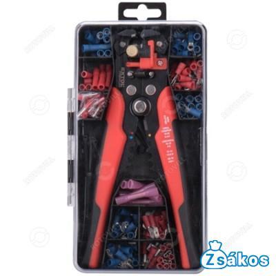 VEZETÉK CSUPASZÍTÓ ÉS KRIMPELŐ FOGÓ KÉSZLET EXTOL PREMIUM fotó