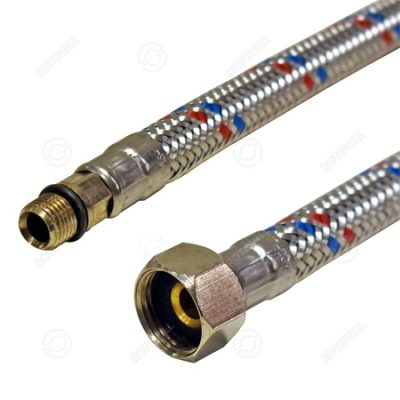 VÍZ CSAPBEKÖTŐCSŐ 1/2"x10mm RÖVID 60cm fotó