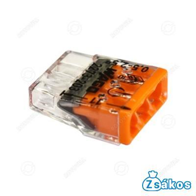 WAGO COMPACT VEZETÉK ÖSSZEKÖTŐ 3-AS (3x0,5-2,5mm2 tömör vezetékhez) (100db/doboz) fotó