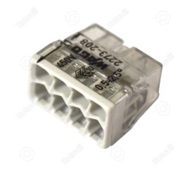 WAGO COMPACT VEZETÉK ÖSSZEKÖTŐ 8-AS (8x0,5-2,5mm2 tömör vezetékhez) (50db/doboz)